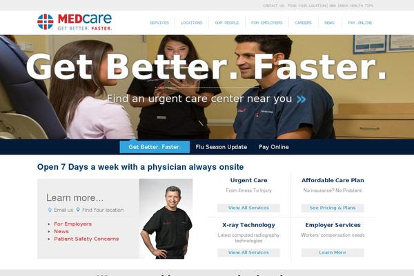 Medcare theme site design template sample