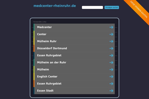 medcenter-rheinruhr.de site used Rheinruhr