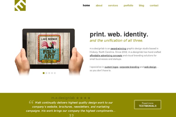 medesignlab.com site used M-e-designlab