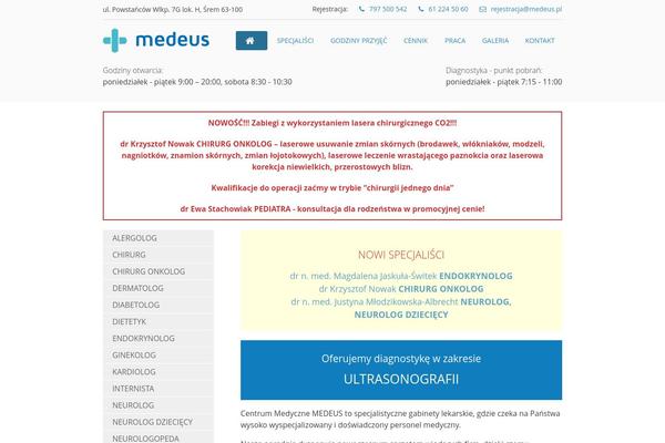 Medeus theme site design template sample