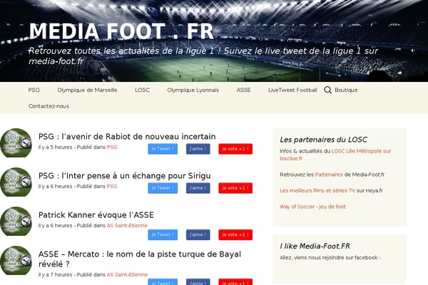 media-foot.fr site used Twenty Thirteen
