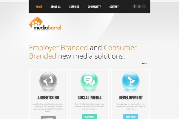 mediabarrel.com site used Theme1578