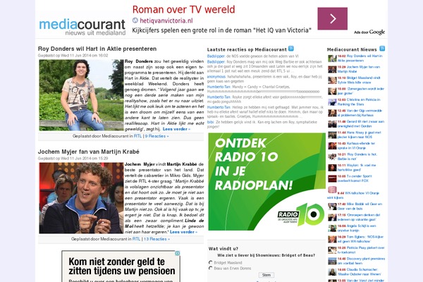 mediacourant.nl site used Vo-theme