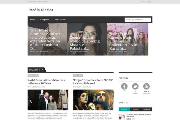 Extranews theme site design template sample