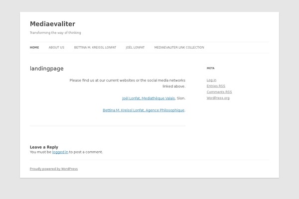 Twenty Twenty theme site design template sample