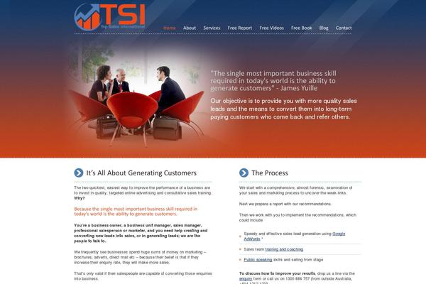 Tsa theme site design template sample