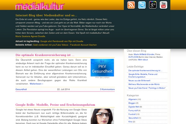 medialkultur.de site used Medialkultur