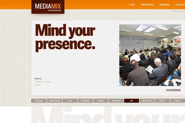 mediamix.si site used Mediamix