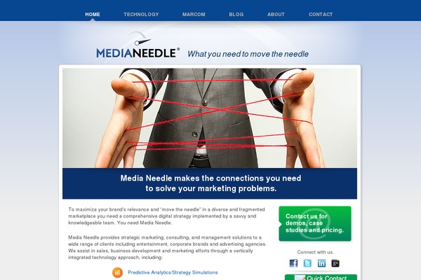 medianeedle.com site used Media-needle