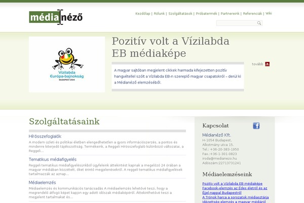 medianezo.hu site used Medianezo