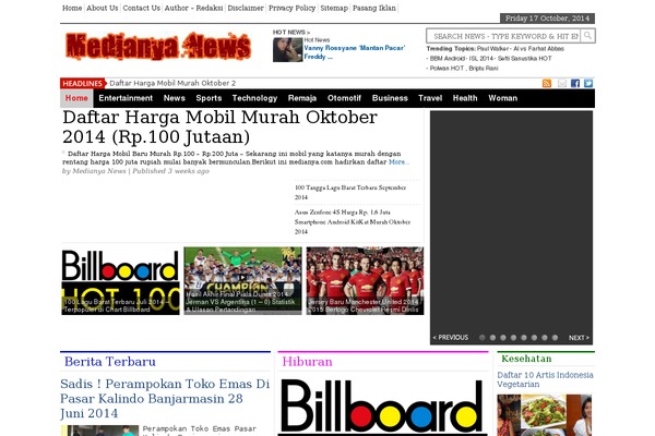 medianya.com site used Twenty Twenty-Three