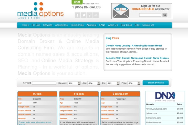 mediaoptions theme websites examples