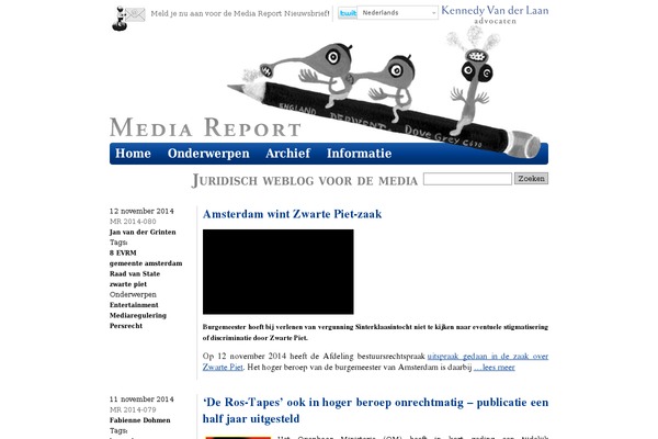 mediareport.nl site used Mediareport