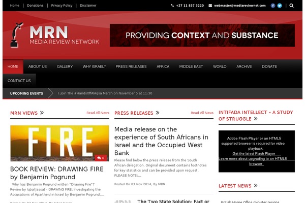 mediareviewnet.com site used Mrn