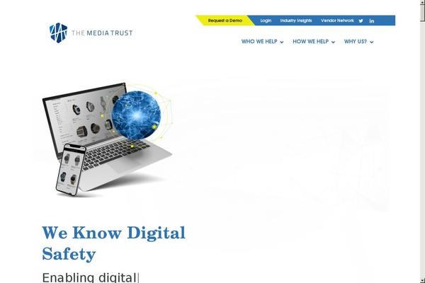 mediatrust.com site used Socialdriver