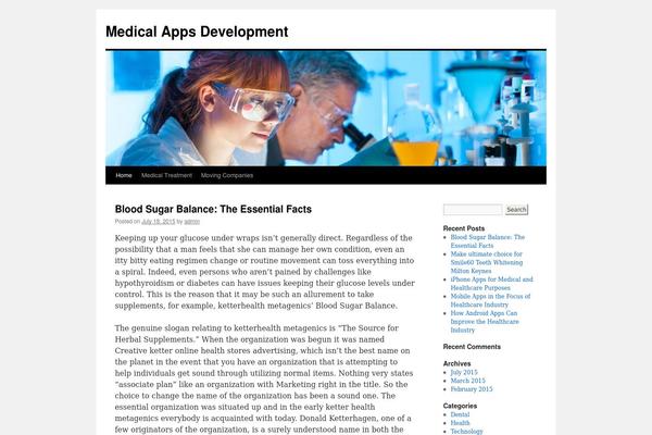 Twenty Ten theme site design template sample