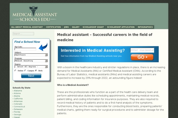 medicalassistantschoolsedu.com site used F2