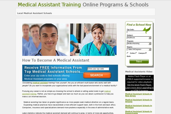 medicalassistantvacancies.com site used Instock