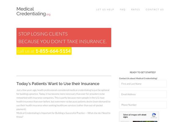 medicalcredentialing.org site used Beautiful Pro Theme