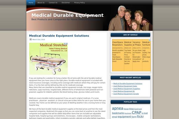 medicaldurableequipment.com site used Wpecoblog