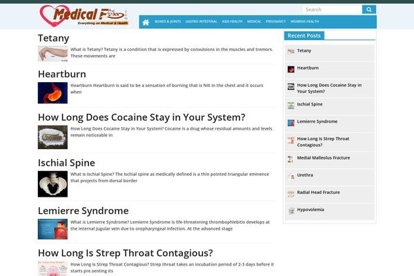 medicalfoxx.com site used Health-theme