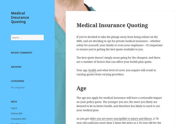 Twenty Fifteen theme site design template sample