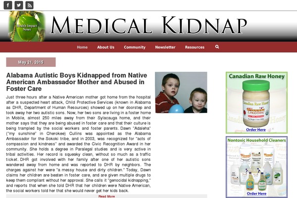 medicalkidnap.com site used Medicalkidnap-child