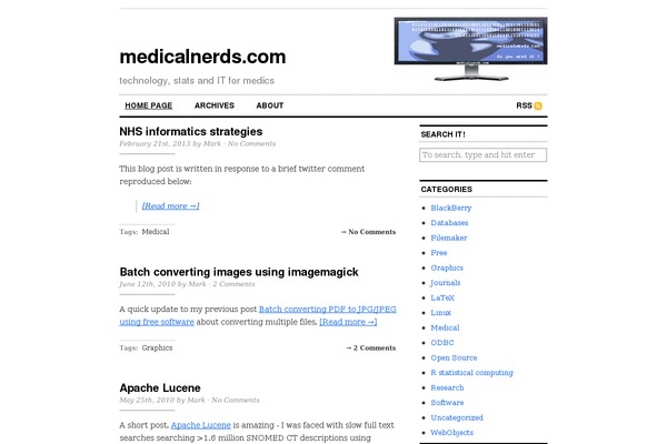 medicalnerds.com site used Cutline