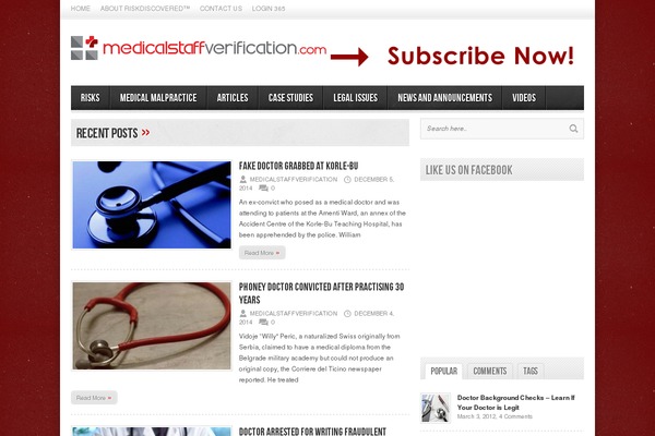 medicalstaffverification.com site used Physio-qt