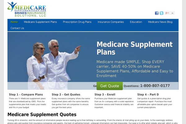 medicaresupplementshop.com site used Medicare-supplement-shop