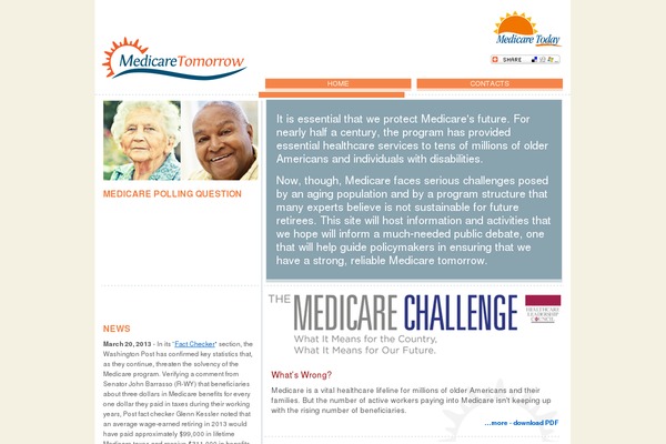 medicaretomorrow.org site used Medicare_theme