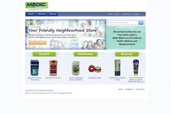 Medic theme site design template sample