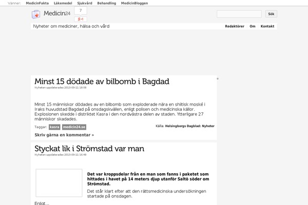 medicin24.se site used Medicin