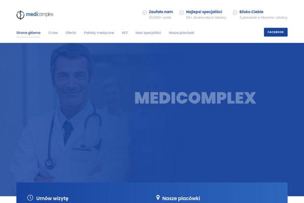 Mediz theme site design template sample