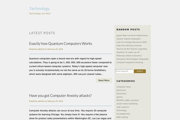 TechNews theme site design template sample