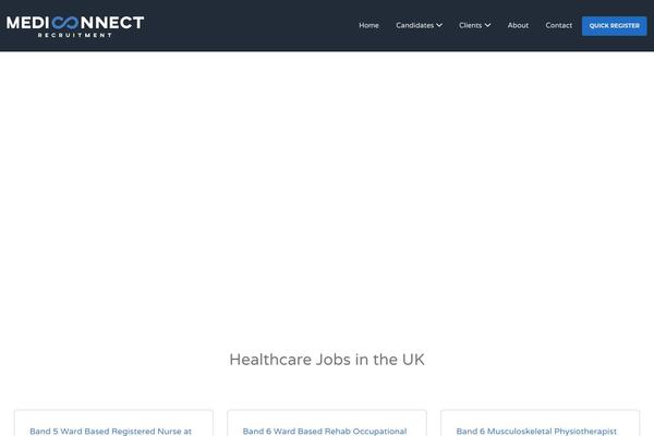 mediconnectrecruit.com site used Jobify-extended