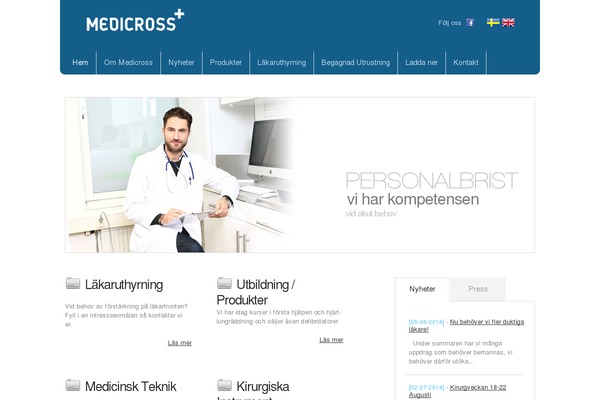 medicross.se site used Theme1435