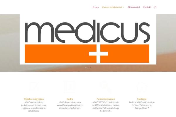 medicus-turek.pl site used Medicus-theme