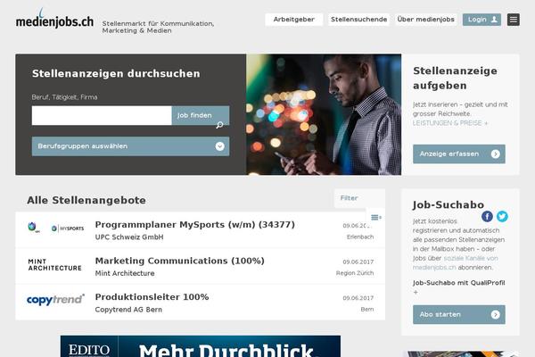 medienjobs.ch site used Ictjobs-child