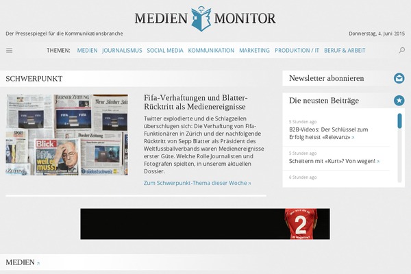 medienmonitor.ch site used Medienmonitor