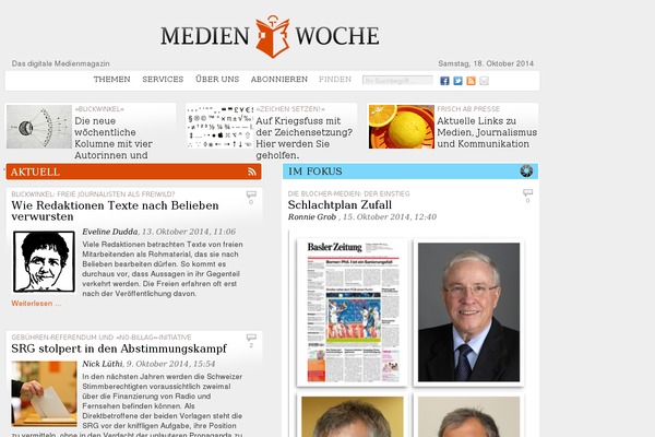 medienwoche.ch site used Base