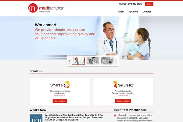 mediscripts.com site used Mediscripts