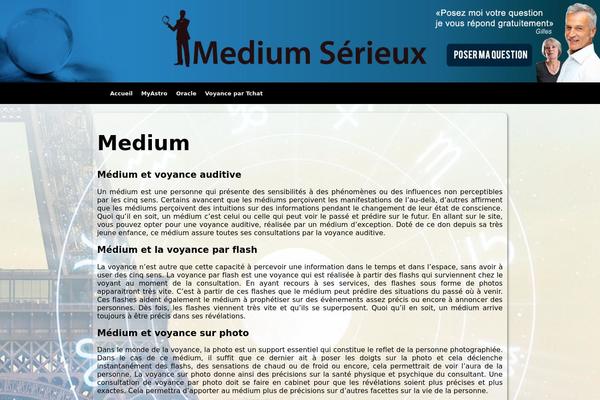 Medium theme site design template sample