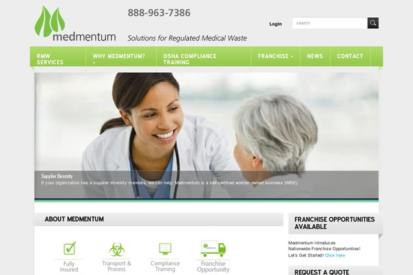 Healthcare theme site design template sample