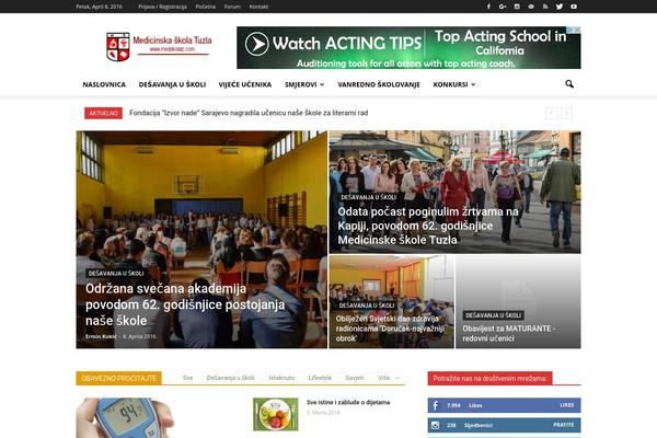 SmartMag theme site design template sample