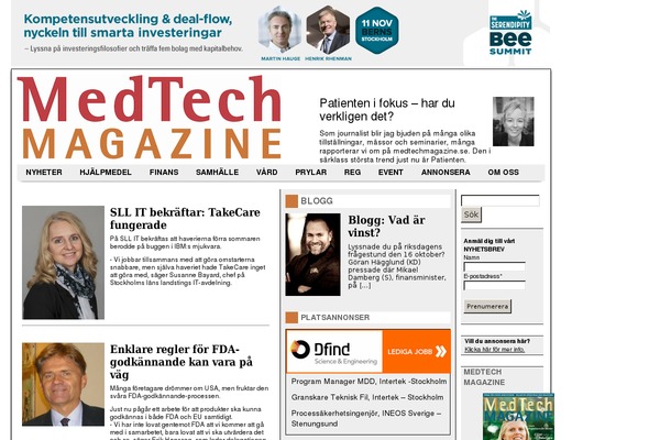 medtechmagazine.se site used Medtech