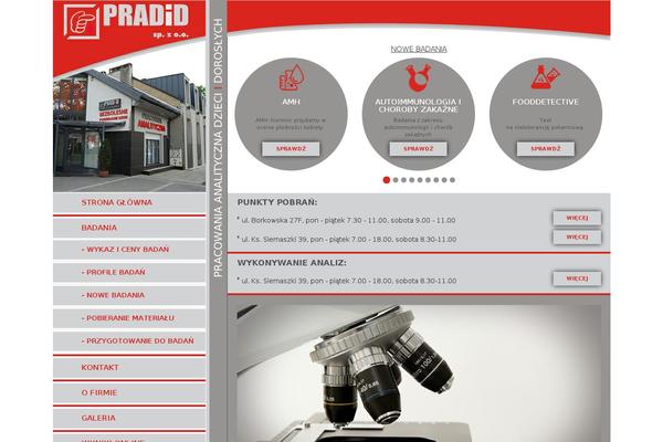 medyczneanalizy.pl site used Medyczneanalizy