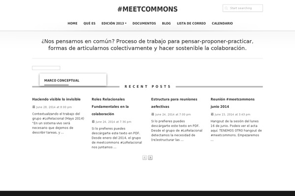 meetcommons.org site used Higher