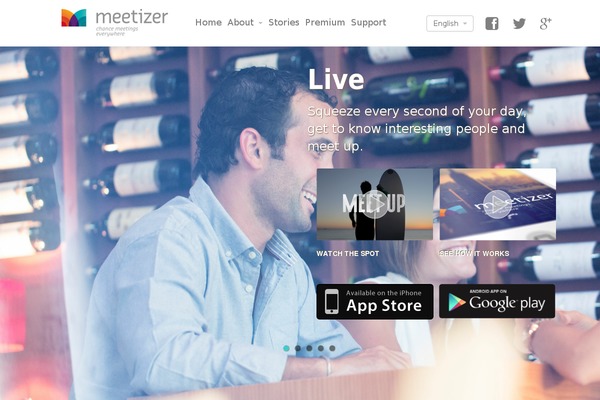 meetizer.com site used Meetizer