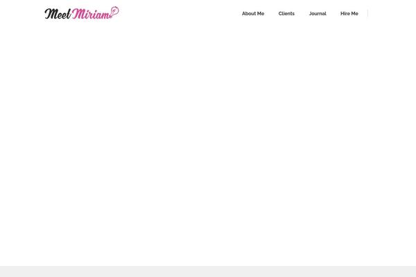 WordPress website example screenshot